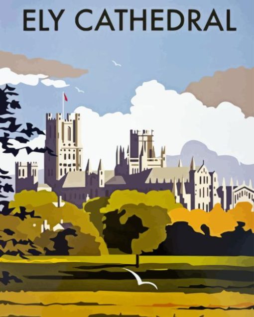 Ely Cathedral Poster Diamond Painting