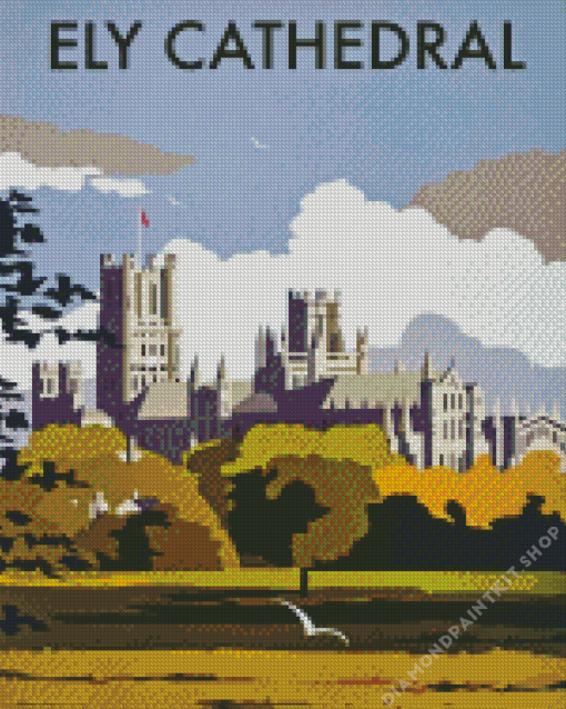 Ely Cathedral Poster Diamond Painting