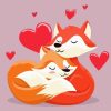 Fox Couple Diamond Painting