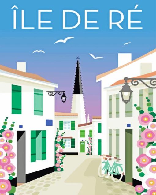 Ile De Re France Poster Diamond Painting