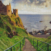 Ireland Dunluce Castle Diamond Painting