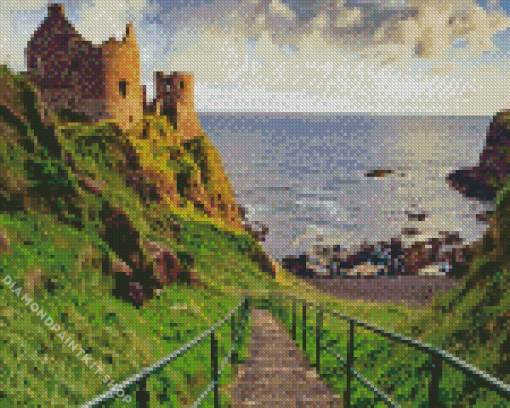 Ireland Dunluce Castle Diamond Painting