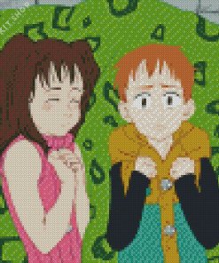 King And Diane Characters Diamond Painting