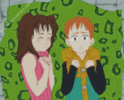 King And Diane Characters Diamond Painting