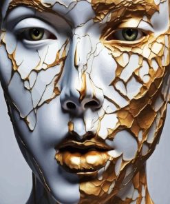 Kintsugi Woman Face Diamond Painting