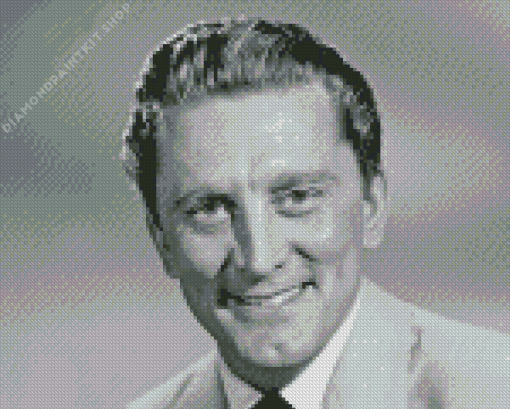 Monochrome Kirk Douglas Diamond Painting