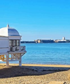 La Caleta Cadiz Beach Diamond Painting