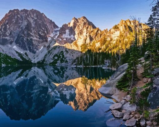 Lake Alpine In California Diamond Painting