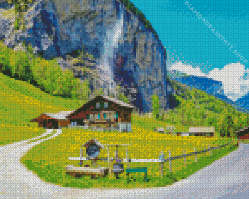 Lauterbrunnen Switzerland Diamond Painting