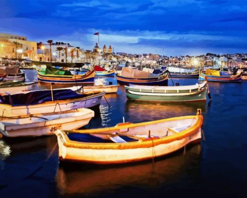 Malta Harbour Diamond Painting