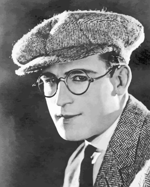 Monochrome Harold Lloyd Diamond Painting