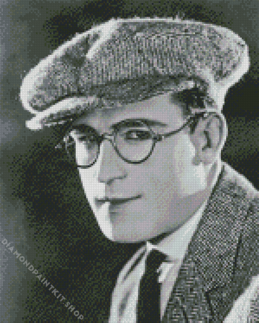 Monochrome Harold Lloyd Diamond Painting