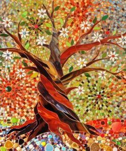 Mosaic Tree Diamond Painting