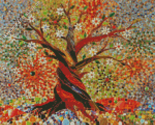 Mosaic Tree Diamond Painting