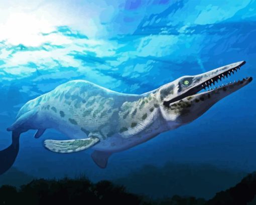 Mosasaurs Underwater Diamond Painting