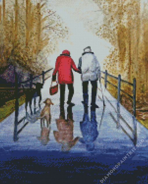 Old Couple Diamond Painting