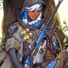 Overwatch Ana Diamond Painting