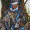 Overwatch Ana Diamond Painting