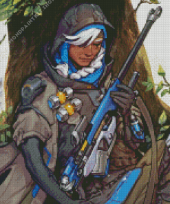 Overwatch Ana Diamond Painting