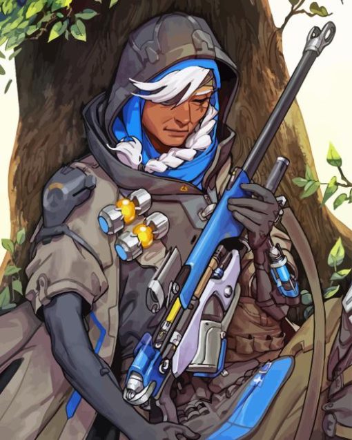 Overwatch Ana Diamond Painting