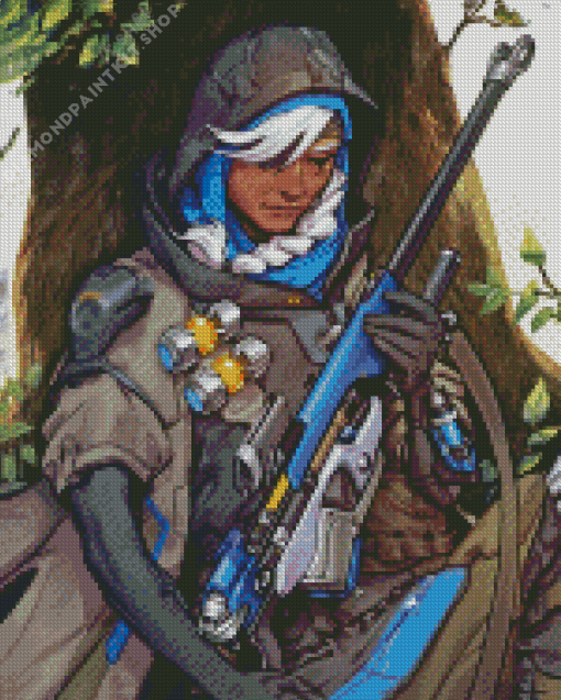 Overwatch Ana Diamond Painting