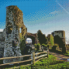 Pevensey Castle Diamond Painting