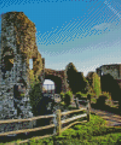 Pevensey Castle Diamond Painting