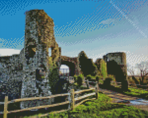 Pevensey Castle Diamond Painting