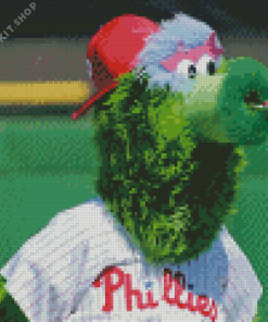 Phillies Phanatic Mascot Diamond Painting