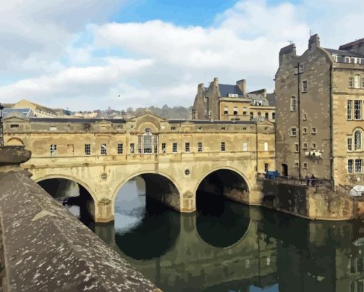 Pulteney Bridge In Bath Diamond Painting