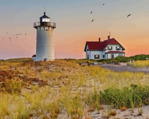 Race Point Lighthouse Diamond Painting