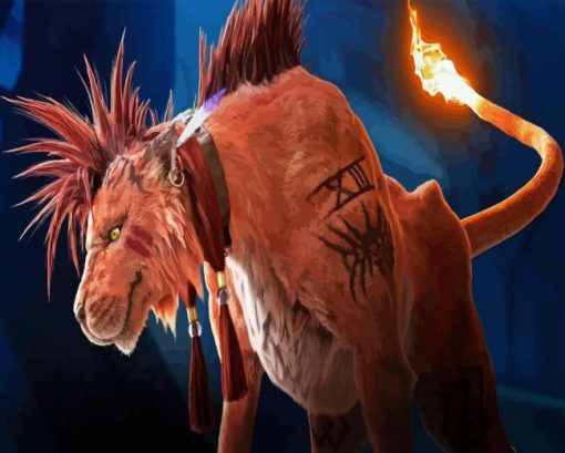 Red XIII Diamond Painting