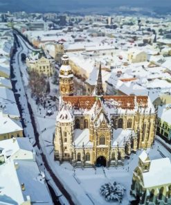 Snowy Kosice Diamond Painting