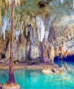 Tulum Cenotes Sac Actun Diamond Painting