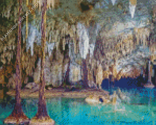 Tulum Cenotes Sac Actun Diamond Painting