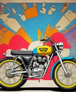 Vintage Royal Enfield Interceptor Diamond Painting