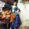 Young Fruit Seller Diamond Painting