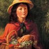 Young Girl With Basket Of Flowers Diamond Painting