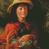 Young Girl With Basket Of Flowers Diamond Painting