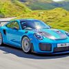 Blue Porsche 911 G2 Diamond Painting