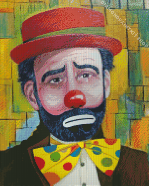 Crying Clown Diamond Painting