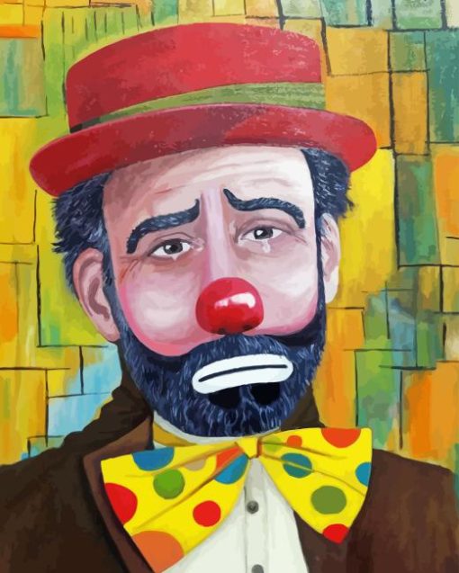 Crying Clown Diamond Painting