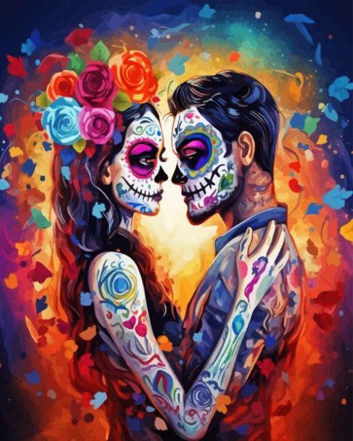 Day Of The Dead Love Diamond Painting