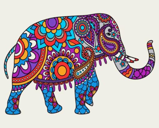 Elephant Mandala Diamond Painting