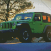 Green Jeep Diamond Painting