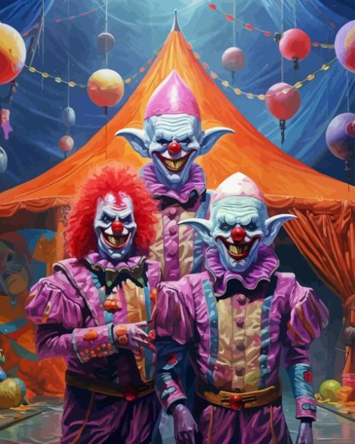 Killer Klowns From Outer Space Movie Diamond Painting