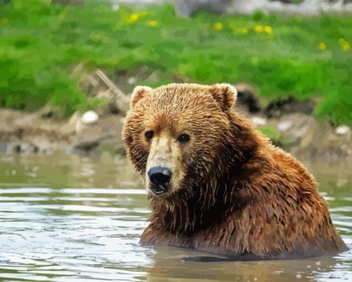 Kodiak Bear Animal Diamond Painting