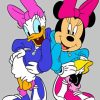 Minnie Mouse And Daisy Duck Art Diamond Painting