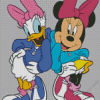 Minnie Mouse And Daisy Duck Art Diamond Painting