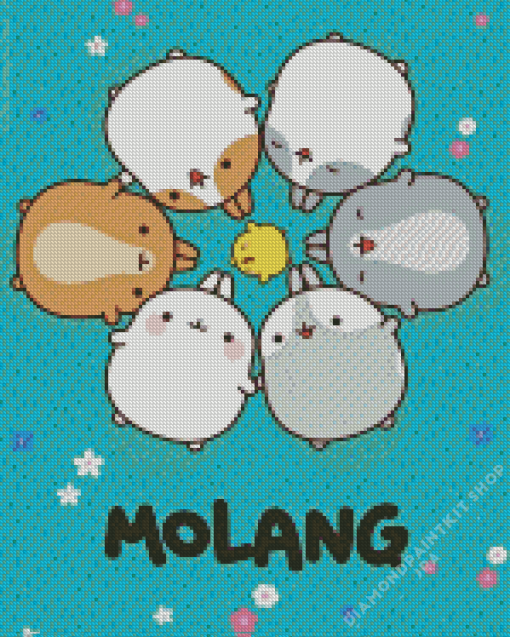 Molang Poster Diamond Painting